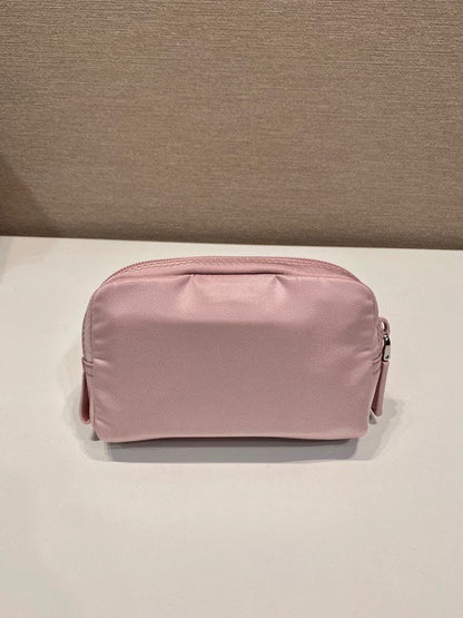 PRADA CLUTCH 12 IN LIGHT PINK RE-NYLON