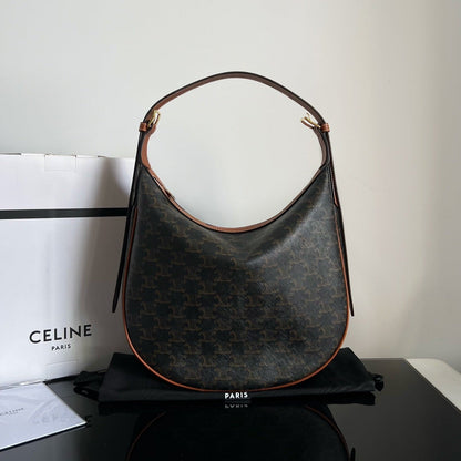 CELINE TRIOMPHE 31 BLACK PATTERN CALFSKIN