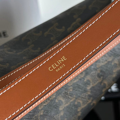 CELINE TRIOMPHE 31 BLACK PATTERN CALFSKIN