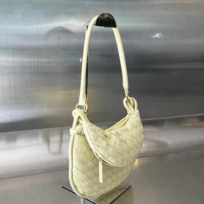 BOTTEGA VENETA SMALL GEMELLI 24 IN LIGHT YELLOW LAMBSKIN