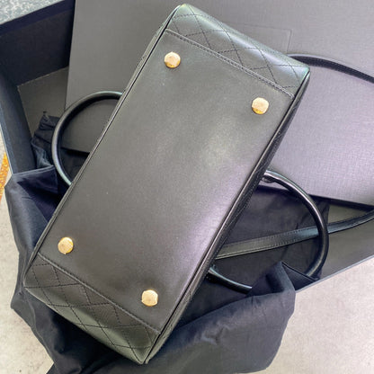 SAINT LAURENT TRAVEL BAG 31 IN KHAKI GREEN LAMBSKIN GOLD HARDWARE