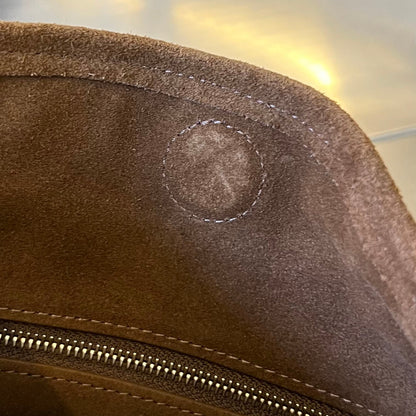 BOTTEGA VENETA SMALL HOP 40 IN CARAMEL BROWN LAMBSKIN