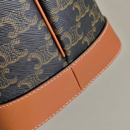 CELINE TRIOMPHE 26 TAN  CALFSKIN