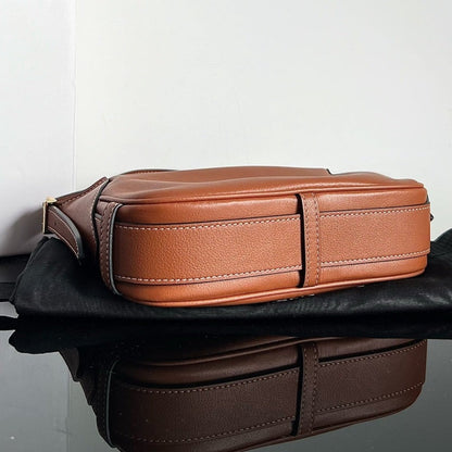 CELINE MINI SOFT 19 CALFSKIN HANDBAG TAN