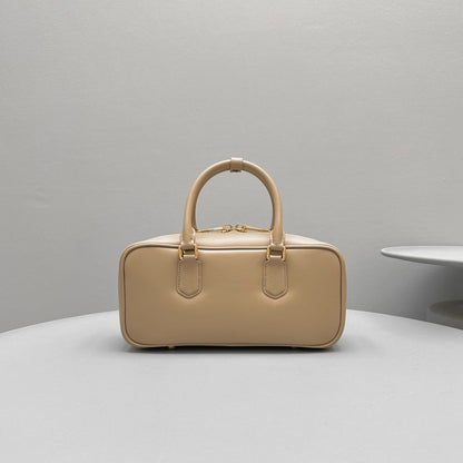 MIU MIU RESTRO SMALL 27 IN TAUPE PINK IN CALFSKIN
