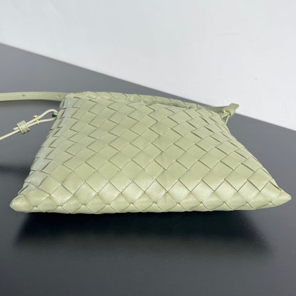 BOTTEGA VENETA MINI HOP 25 IN TRAVERTINE CALFSKIN