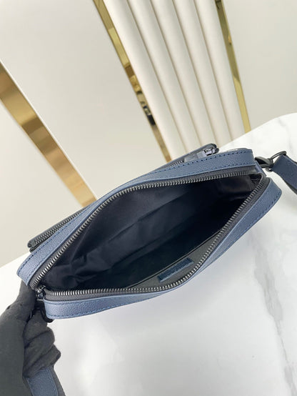 LOUIS VUITTON TRIO MESSENGER 25 IN PRUSSIAN BLUE MONOGRAM SHADOW CALFSKIN