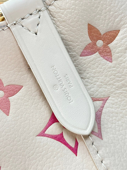 LOUIS VUITTON NÉONOÉ BB 20 IN SUNRISE AQUARELLE MONOGRAM EMPREINTE LEATHER