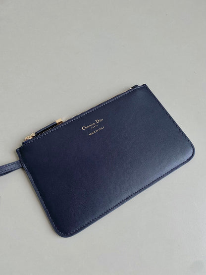 DIOR MEDIUM TOUJOURS 28 BLUE DENIM OBLIQUE JACQUARD