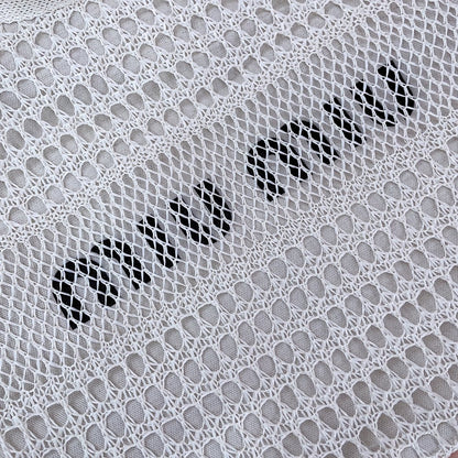 MIU MIU IVY TOTE BAG 40 IN WHITE MESH