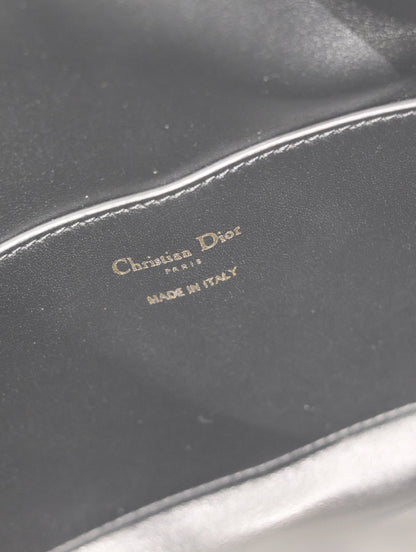 DIOR MINI 27 NOLITA BAG IN BLACK MACROCANNAGE CALFSKIN