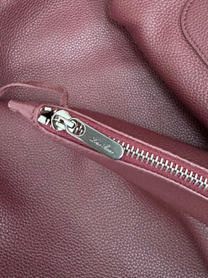LORO PIANA BALE HOBO EXTRA LARGE 40 BAG IN MULBERRY PURPLE CALFSKIN