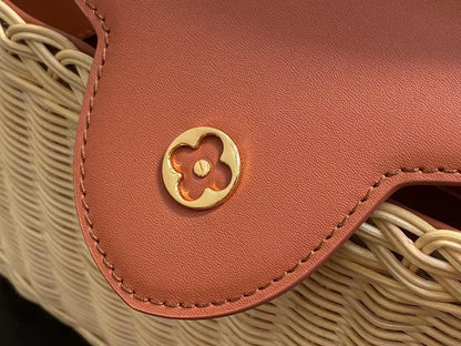 LOUIS VUITTON LV 25S CAPUCINES BB BAG 27 PINIC IN TAN CALFSKIN GOLD HARDWARE
