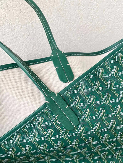 GOYARD SAINT LOUIS GM 40CM GREEN CANVAS