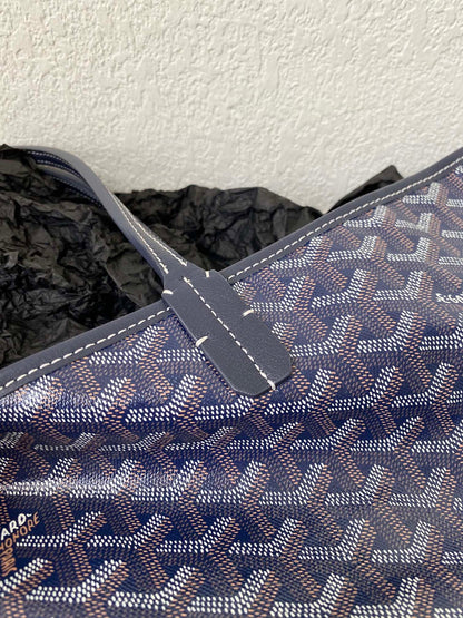 GOYARD SAINT LOUIS GM 40CM NAVY BLUE CANVAS