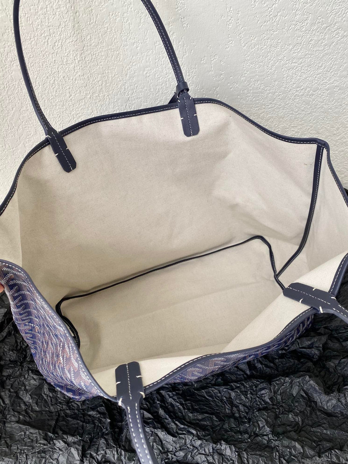 GOYARD SAINT LOUIS GM 40CM NAVY BLUE CANVAS