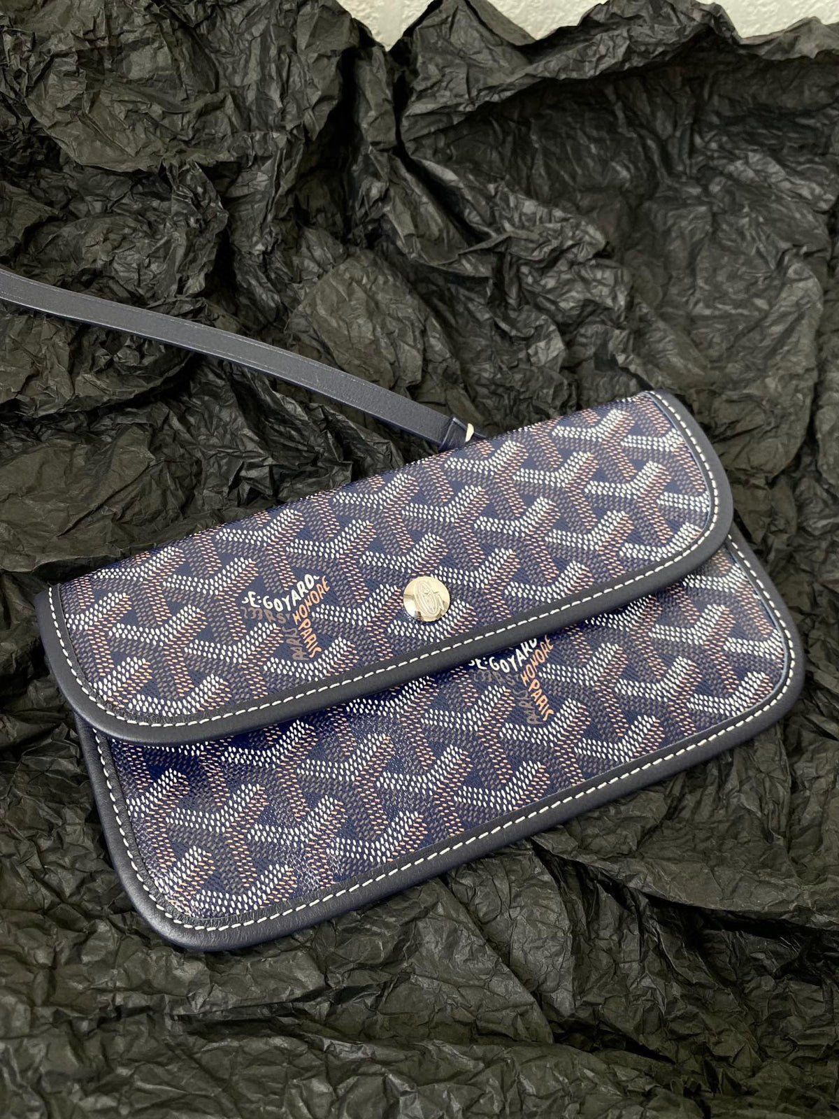 GOYARD SAINT LOUIS GM 40CM NAVY BLUE CANVAS