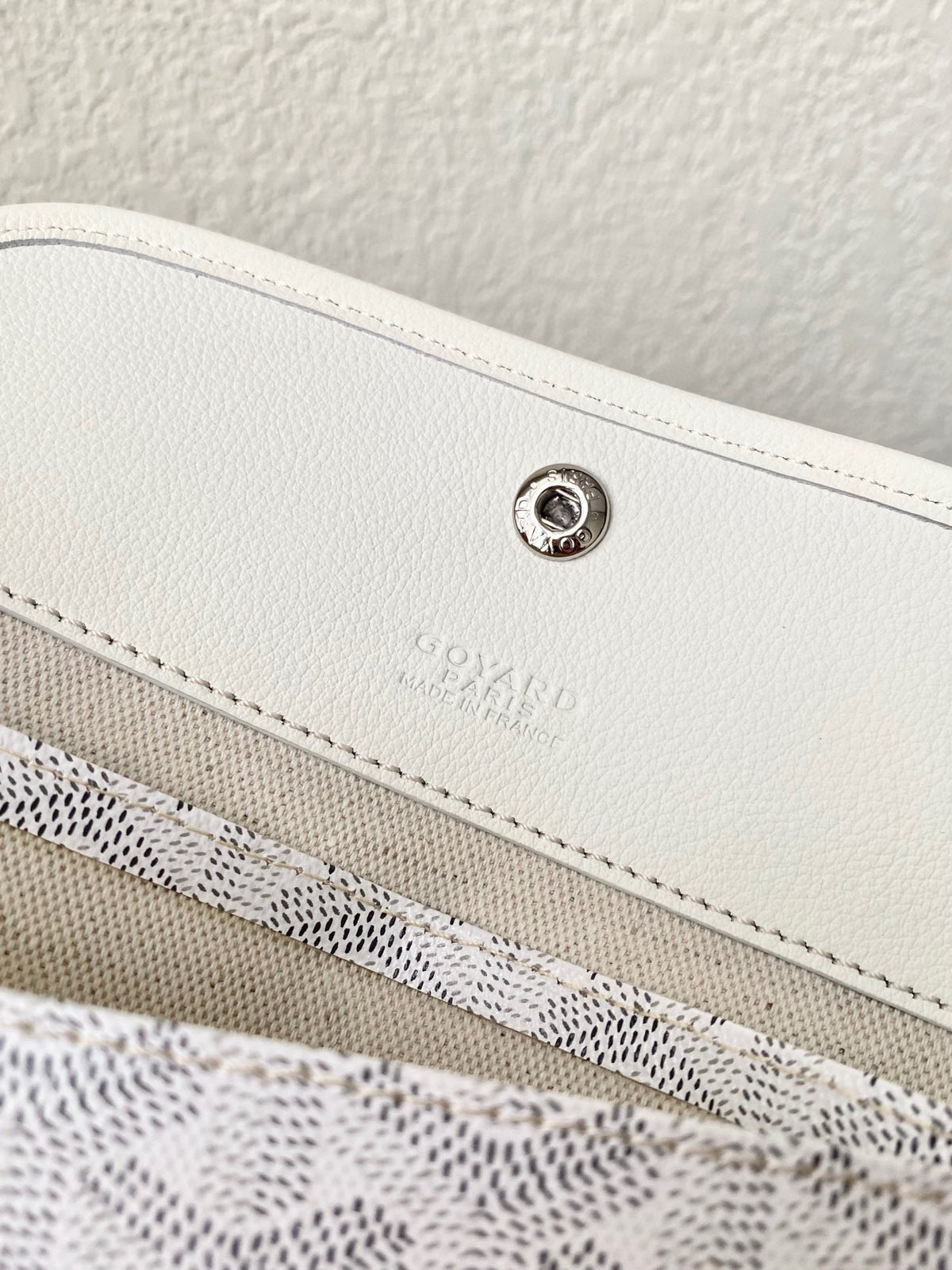 GOYARD SAINT LOUIS GM 40CM WHITE CANVAS