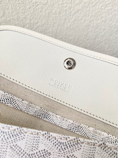 GOYARD SAINT LOUIS GM 40CM WHITE CANVAS