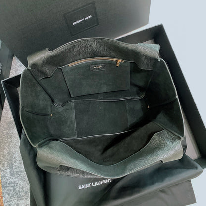 SAINT LAURENT LE 5 À 7 BEA IN GRAINED LEATHER BLACK