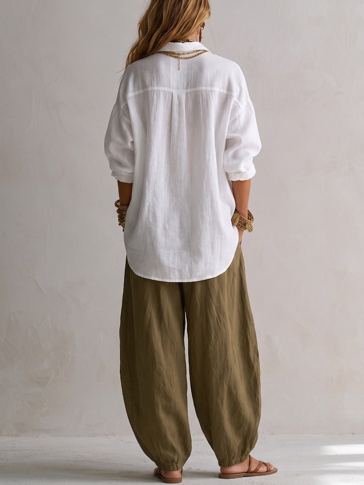 Relaxed Lantern Pants Set