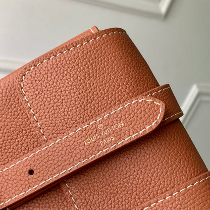 LOUIS VUITTON LOW KEY BAG 22 IN COGNAC BROWN CALFSKIN