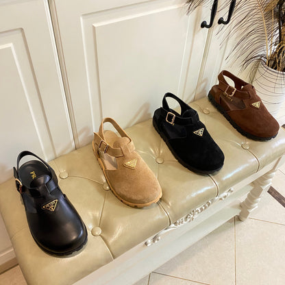 PRADA RUBBER SOLE SANLS IN RK BEIGE SUEDE