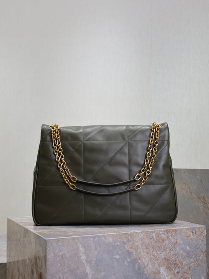 SAINT LAURENT YSL 25S LARGE JAMIE 43 IN LIGHT MUSK LAMBSKIN GOLD HARDWARE