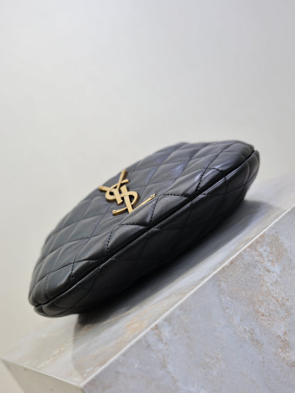 SAINT LAURENT YSL 25S ICARE BABY 17 IN BLACK QUILTED CALFSKIN GOLD HARDWRE