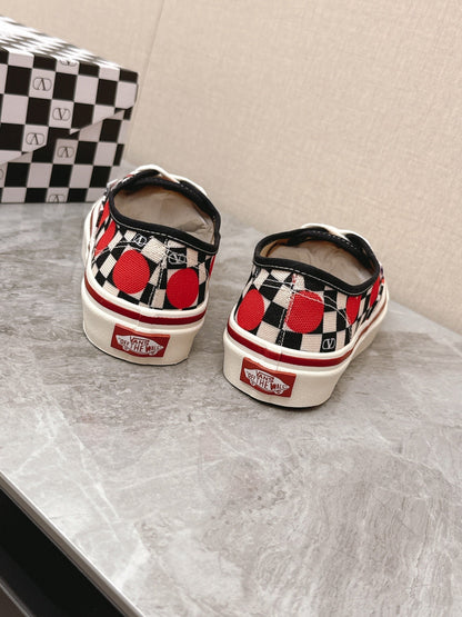 VALENTINO 25S GARAVANI X VANS SNEAKERS IN MULTICOLOR CANVAS