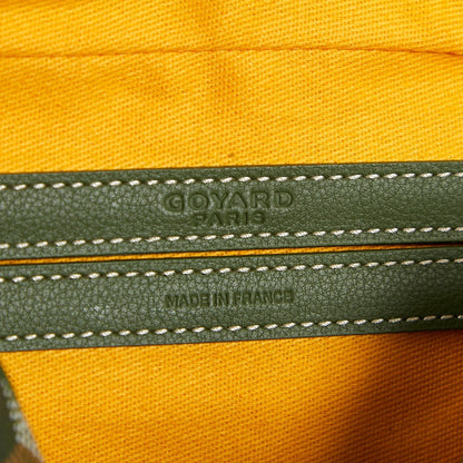 GOYARD CAP-VERT PM BAG 22 IN WOODLAND GREEN GOYARDINE CANVAS