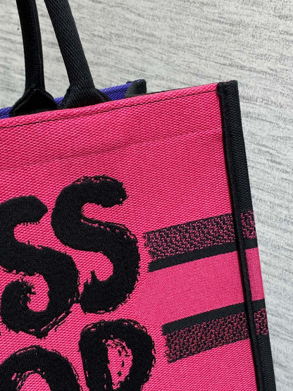 DIOR MEDIUM BOOK TOTE 36 IN COLORFUL CANVAS 226510