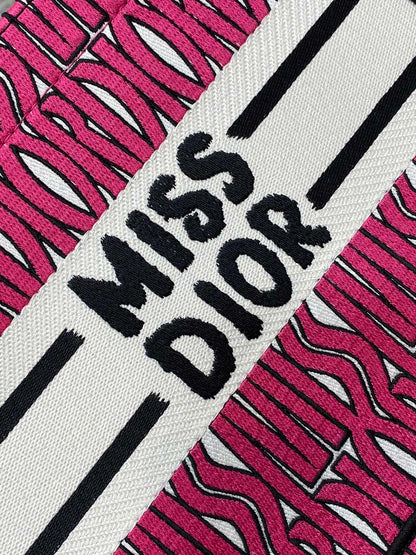 DIOR MISS TOTE 26 IN MAGENTA PURPLE CANVAS