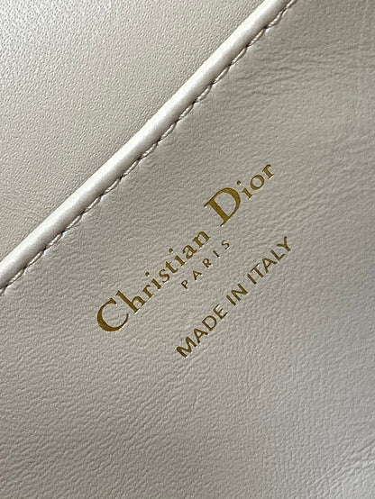 DIOR SMALL 23 CARO BACKPACK IN ALMOND BEIGE MACROCANNAGE LAMBSKIN