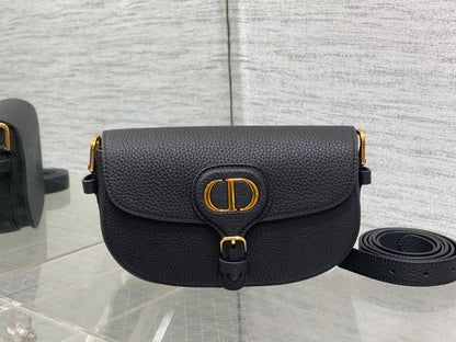 DIOR MINI 21 BOBBY BAG IN BLACK LAMBSKIN