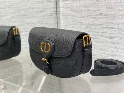 DIOR MINI 21 BOBBY BAG IN BLACK LAMBSKIN