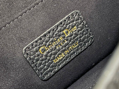 DIOR MINI 21 BOBBY BAG IN BLACK LAMBSKIN
