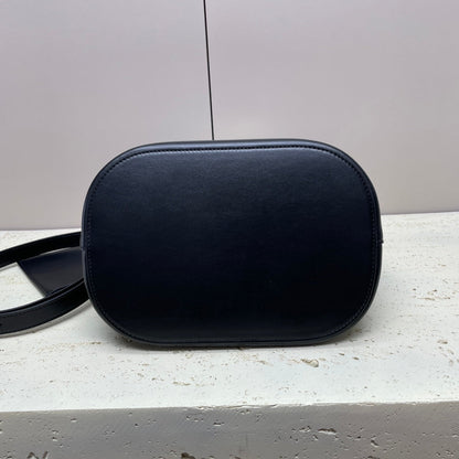 CELINE MEDIUM 28 LOUISE BAG IN BLACK SMOOTH CALFSKIN