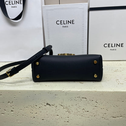 CELINE NINO TEEN 20 BAG IN BLACK SOLF CALFSKIN
