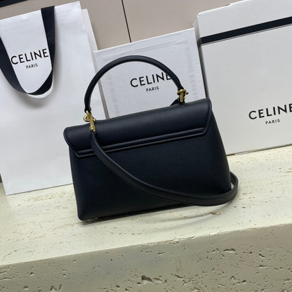 CELINE NINO TEEN 20 BAG IN BLACK SOLF CALFSKIN