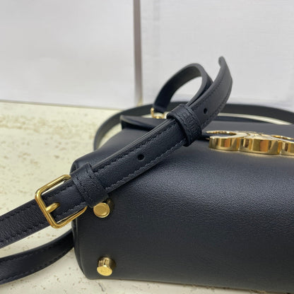CELINE NINO TEEN 20 BAG IN BLACK SOLF CALFSKIN