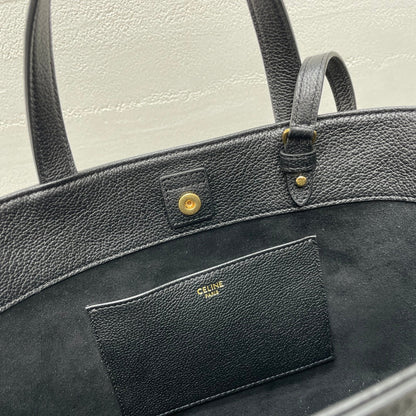 CELINE MINI CABAS ANAÏS CUIR TRIOMPHE 21 IN BLACK GRAINED CALFSKIN