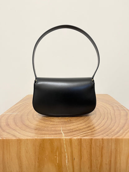 SAINT LAURENT VOLTAIRE 17 BLACK CALFSKIN BAG