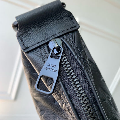 LOUIS VUITTON HAMAC BAG 28 IN BLACK MONOGRAM SHADOW