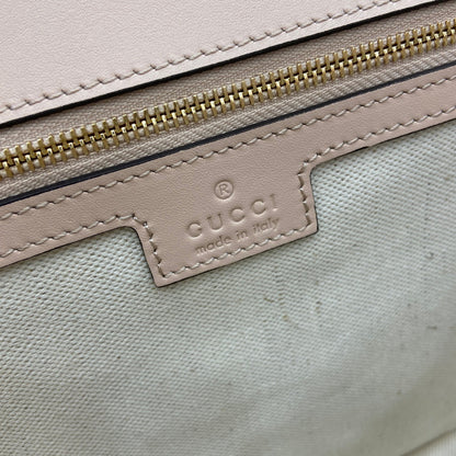 GUCCI BLONDIE MEDIUM SHOULDER BAG 32 IN BEIGE CALFSKIN GOLD HARDWARE