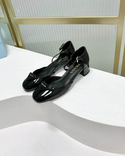 PRADA MARY JANE PUMPS BLACK CALFSKIN