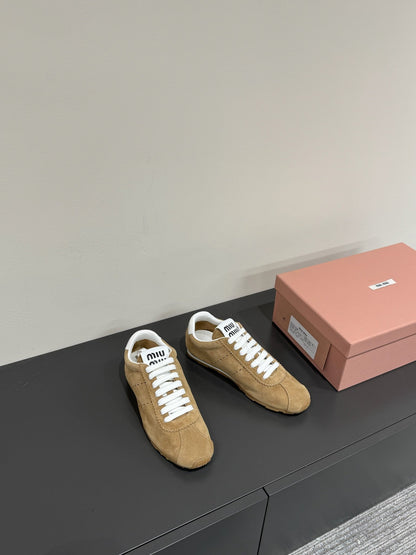 PLUME SUEDE SNEAKERS EARTH BROWN