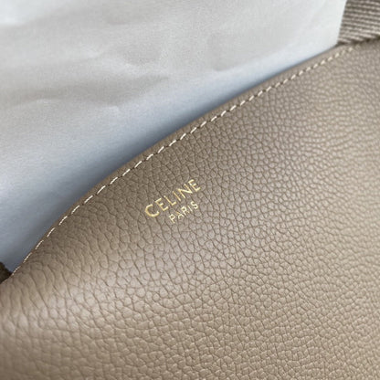 CELINE SANGLE SEAU BUCKET 33 BAG BEIGE CALFSKIN