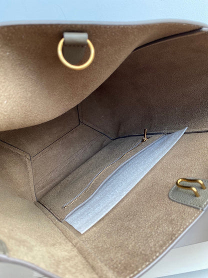 CELINE SANGLE SEAU BUCKET 33 BAG PEANUT BROWN CALFSKIN