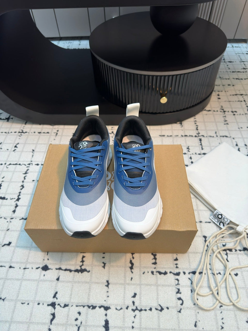 LW CLOUDTILT 2.0 SNEAKER WHITE AND BLUE POLYESTER